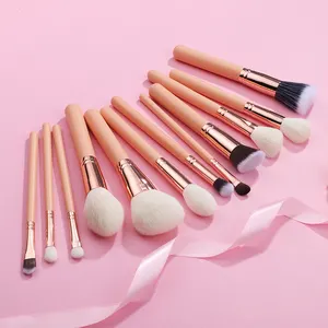 Venta caliente Rose Gold Complete 26PCs Brushes Set para maquillaje Soft Bristles Powder Blush Concealer Eye Shadow Brushes Set Custom