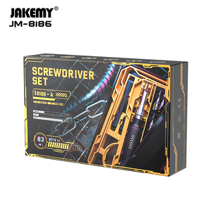 Kit d'outils de réparation mobile professionnel JM-8186A, 83 pièces, jeu de <span class=keywords><strong>tournevis</strong></span> multi-embouts, Pentalobe, Torx, chrome, plastique, pointe magnétique - Product Image 5