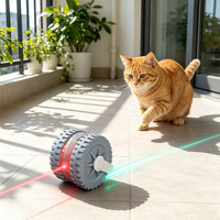 Jouets interactifs modernes pour chats en TPR, balle à plumes rechargeable à roulement automatique, jouet pour chats et chatons, utilisation quotidienne