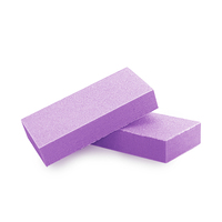 Ventes chaudes Grit 80/80 Rose Bloc polissoir à ongles double face fin pour salon de manucure