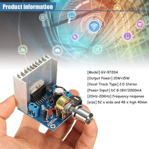 AC/DC 12V TDA7297 Digital Audio Amplifier Module - 15W+15W Dual - Channel <b>Stereo</b> Power Amplifier Board for DIY Sound <b>Systems</b> - Product Image 3