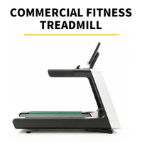 Cinta de correr comercial con motor de CA, pantalla LED, inclinación eléctrica automática, carga inalámbrica, resistente, para gimnasio, 1-20 km/h
