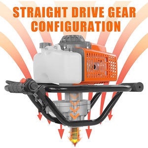 Giardino utilizzare 68CC 2 tempi alimentati a Gas coclea Post recinzione scavatrice con trivello a benzina trivella da 4 "8" 12 "trivella - Product Image 6