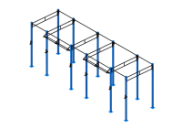 IRONHAWK Équipement de gymnastique Power Rack Fitness Rig Station multifonction Montage mural Builder Rig rack