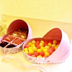 Boîtes à pâtisserie personnalisées pour beignets, baklavas, petits chocolats, emballage, berceau, <span class=keywords><strong>souvenir</strong></span> <span class=keywords><strong>de</strong></span> <span class=keywords><strong>naissance</strong></span>, boîte cadeau avec fenêtre et ruban - Product Image 5