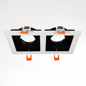 Faretto da incasso a soffitto antiriflesso di alta qualità da incasso a 3 teste con alloggiamento nero per soggiorno/ufficio/<span class=keywords><strong>ristorante</strong></span> - Product Image 3