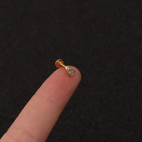 Perhiasan Tindik Sofa CZ Anting Helix Bunga 16G Anting-Anting Tulang Rawan Studs untuk Wanita Pria Bedah Baja Helix Tragus
