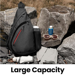 Meilleur sac à bandoulière noir simple élégant classique extra large pour femmes pour hommes femmes dames voyage avec sangle épaisse - Product Image 3