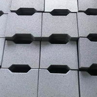 Dalles en caoutchouc antidérapantes emboîtables en forme d'os de chien 200mmx160mm, plusieurs options d'épaisseur, personnalisables, pour sols intérieurs/extérieurs et parcs