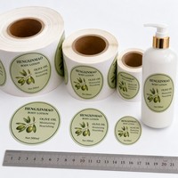 Etiquetas Adhesivas para Botellas de Cosméticos, Impresión Impermeable, Etiquetas Esmeriladas para Envases de Aceites Esenciales, Etiquetas Adhesivas para Frascos de Productos para el Cuidado de la Piel