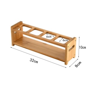 Support de rangement multifonctionnel en bambou pour la cuisine Organisateur en bois pour les épices Vin Verre Vaisselle Fabriqué Organisateur Rack - Product Image 6