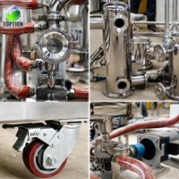 Équipement de distillation moléculaire en acier inoxydable, évaporateur à trajet court pour la transformation de l'huile de poisson, des huiles et des graisses