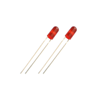 Diode électroluminescente ronde à trou traversant de 4 mm, rouge, blanc, vert, jaune, bleu, conforme RoHS, pour signalisation, fabrication OEM/ODM