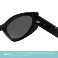 SENTA Vintage Schmale Katzenaugen-Form Acetat-Sonnenbrille Mode Y2K Hochwertige Polarisierte Gläser Acetat-Sonnenbrillen