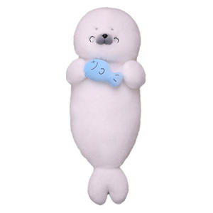 Peluche mignonne en forme de phoque endormi avec rembourrage en coton PP, cadeau pour jeunes, matière en peluche courte, <span class=keywords><strong>hauteur</strong></span> de 100 à 150 cm - Product Image 5