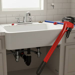 Llave ajustable de hierro fundido Vevor de 8 pulgadas para fontanería, grifo de fregadero, cocina, manual, de un solo extremo, grado industrial - Product Image 2