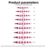 Leurres de pêche en mer lourds et lumineux pour jigging, 60-500g, à coulée rapide, pour la pêche en haute mer depuis bateau, leurres rigides réalistes pour bar, poisson-chat, et orme.