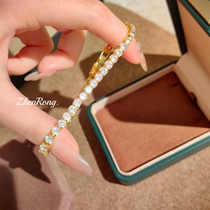 Pulsera de Plata de Ley 925 Antideslustre con Diseño de Trébol y Flor, Venta al por Mayor a Precio de Fábrica para Mujer - Product Image 1