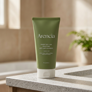 Nettoyant Visage Coréen Arencia au Thé Vert + LHA en Formule Gâteau de Riz 150g – Soin des Pores et Contrôle du Sébum - Product Image 4