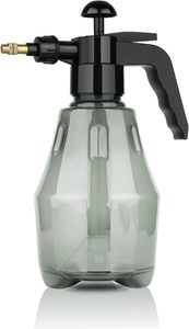 Bouteille de pulvérisation de brume fine en plastique gris 1L brumisateur de plante à pression à main avec pompe supérieure pulvérisateur d'eau vide arrosoir - Product Image 2