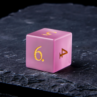 Dés à Jouer Polyédrique Unique en Pierre Œil de Chat Cyan Vibrant, Fait Main, Naturel, Sculpté, pour D&D et RPG (1 pièce)