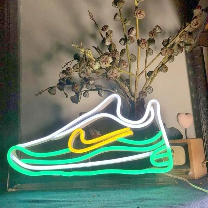 Drop Shipping Green Shoe Nike Air Max Nature Led Neon Light Sign