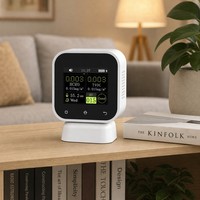 Moniteurs de qualité de l'air intérieur NIRSI SFD-02, HCHO Formaldehyde, TVOC, humidité et AQI en temps réel, écran tactile couleur 2,4 pouces