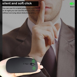 Ratón de Modo Dual y Ratón Óptico Inalámbrico Recargable de 2.4G con Wifi, Clic Silencioso para iPad, <span class=keywords><strong>iPhone</strong></span>, <span class=keywords><strong>Macbook</strong></span> - Product Image 5