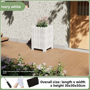 Pot de plateau de fleur en bois massif pour la plantation à la maison Pot de légumes anti-corrosion de jardin de balcon extérieur pour le bois de boîte à <span class=keywords><strong>fleurs</strong></span> de cour - Product Image 6