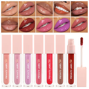 Venta al por mayor 24 colores no pegajosos Etiqueta Privada humedad brillante mate brillo vegano crueldad libre rosa brillante brillo de labios - Product Image 4