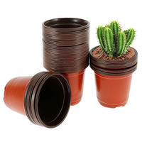 Petits pots de semis en plastique simples et en vrac pour plantes, en PP, avec ventilation des racines et drainage, pour la culture de roses, micro-légumes et légumes, pour usage agricole