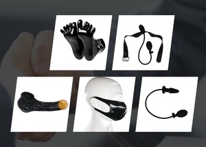 Fabrieksdirecte levering latex slipjes/wijdgerande ondergoed JJ Bed Passion dildo's seksartikelen groothandel - Product Image 3