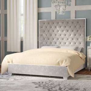 <span class=keywords><strong>Lit</strong></span> de voiture pour enfants Montessori Filles Princesse rembourré en tissu surélevé Cadre de <span class=keywords><strong>lit</strong></span> King Size - Product Image 4