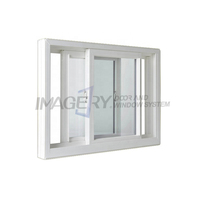 Fenêtres et portes à double vitrage à économie d'énergie de la marque Imagery, prix, fenêtre coulissante à châssis en PVC, design de fenêtres à double vitrage