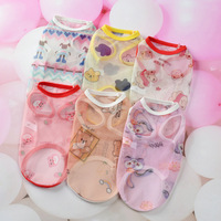 Maille en polyester légère, motif animal mignon, ultra-respirante, anti-peluchage, grandes tailles pour grands chiens, printemps-été, OEM/ODM
