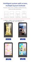 Affichage numérique portable mural intérieur P2 640x1920mm avec contrôle 4G, écran LED pour affichage publicitaire en magasin