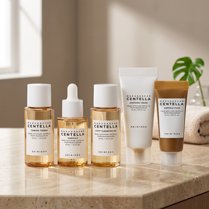Kit de Voyage Centella de Madagascar : Ensemble Coréen de Soins de la Peau – Tonique Nettoyant Visage & Crème Ampoule Hydratante - Product Image 3