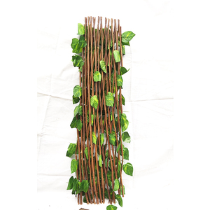 Artificial Garden Screening <strong>Trellis</strong> Expanding Wooden Willow Fence Ivy Plant <strong>Leaves</strong> - Product Image 6