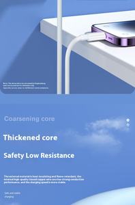 2.4A Type-C à Type-C PD Câble USB de charge rapide 2-en-1 Câble de téléphone portable pour <span class=keywords><strong>IPhone</strong></span> 12 <span class=keywords><strong>13</strong></span> 14 15 16 17 Compatible Lighting Type-C - Product Image 6