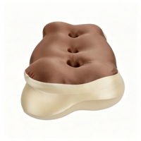 Oreiller de voyage en mousse à mémoire de forme hypoallergénique personnalisé avec design tricoté pour dormir, voyager, allaitement et usage hôtelier