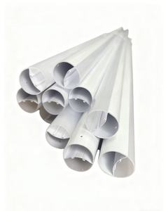 Ls <span class=keywords><strong>T5</strong></span> T8 hình elip kép màu LED Đèn nhà ở màu trắng sữa nhựa với khe cắm thẻ PC Bìa đùn modling loại - Product Image 5