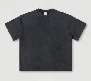 เสื้อยืดคอตตอนวินเทจเนื้อหนัก 260 กรัม แขนสั้น ทรงคอกลม ผ้าฟอกสีเรียบ คุณภาพสูง ขายส่ง รับผลิตตามแบบ - Product Image 3