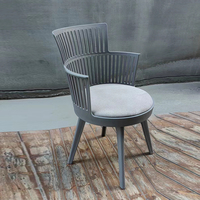 Chaises de salle à manger de jardin en osier pour l'extérieur, recyclées, à bas prix, en matières premières, Prima Pro