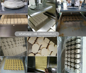 La máquina prensadora de pasteles completamente automática se puede personalizar en forma y tamaño Equipo de prensado de polvo para hacer galletas de coco - Product Image 5