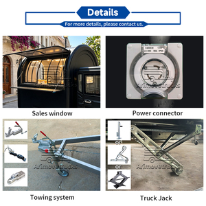 Petit <span class=keywords><strong>camion</strong></span> de nourriture électrique mobile de rue, pouvant rouler, pour beignets, kebab, hamburgers, tacos, pizzas, tricycle, <span class=keywords><strong>camion</strong></span> de nourriture <span class=keywords><strong>avec</strong></span> cuisine complète - Product Image 4