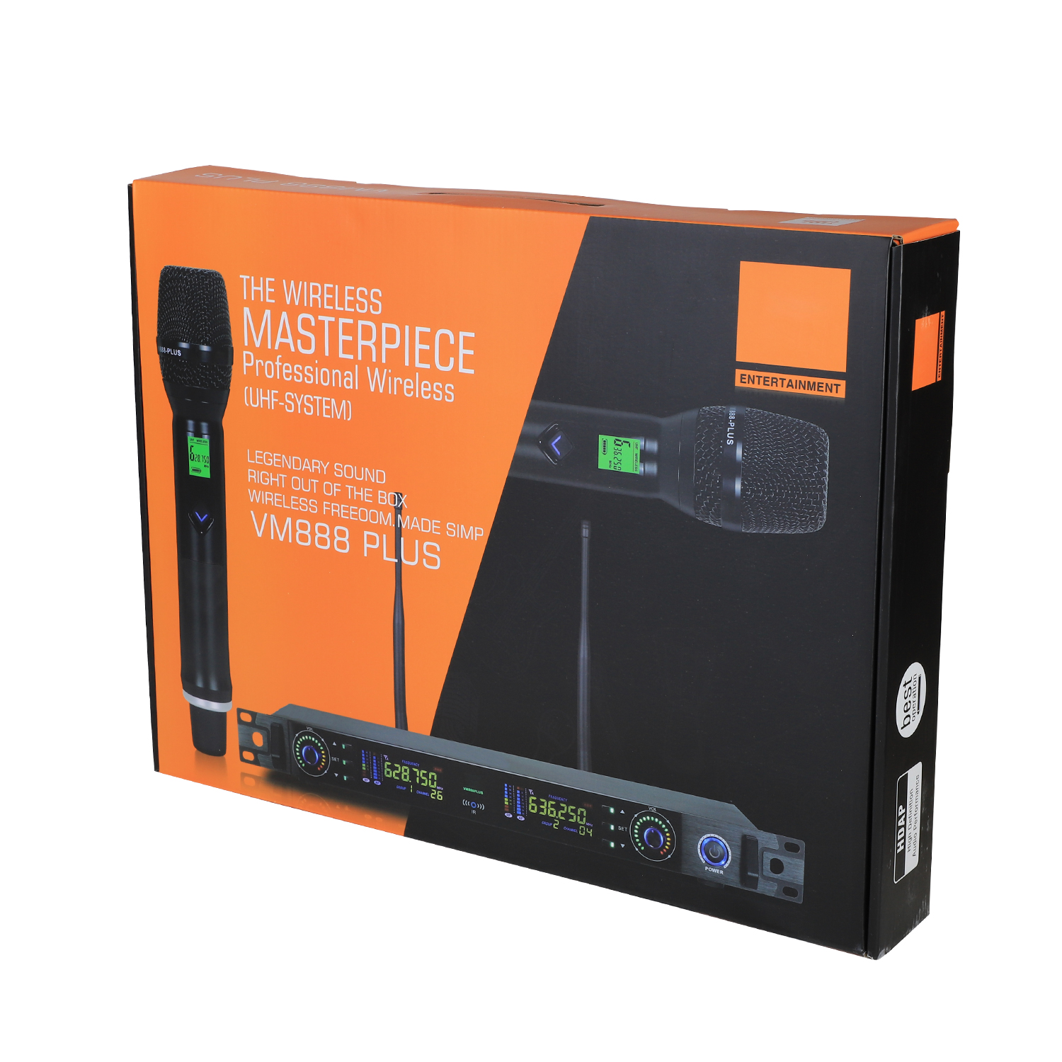 Professional VM888 Plus UHF Wireless Microphone - Adjustable