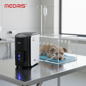 7L Draagbare Zuurstofconcentrator voor Huisdieren, 93% HEPA-filter, Zuurstoftherapie, Dierenarts Zuurstofgenerator voor Kleine Honden en Katten, Zuurstofcontainer - Product Image 1