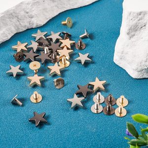 Magibeads Sets Star Leather Rivets Kit Cute Alloy <b>Purse</b> Screws Back Buttons Decorative Rivets Tightener Metal Buckle Studs For C - Product Image 6