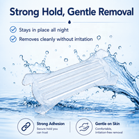 Bandes nasales flexibles CE à marque privée, bande adhésive PE pour le nez, anti-ronflement, aide au sommeil, forte adhérence, retrait facile