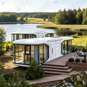FLKT Maison Capsule Spatiale Panoramique de Luxe, Imperméable et Résistante au Vent, Cabine Mobile Préfabriquée Modulaire pour Glamping et Complexes Hôteliers - Product Image 4